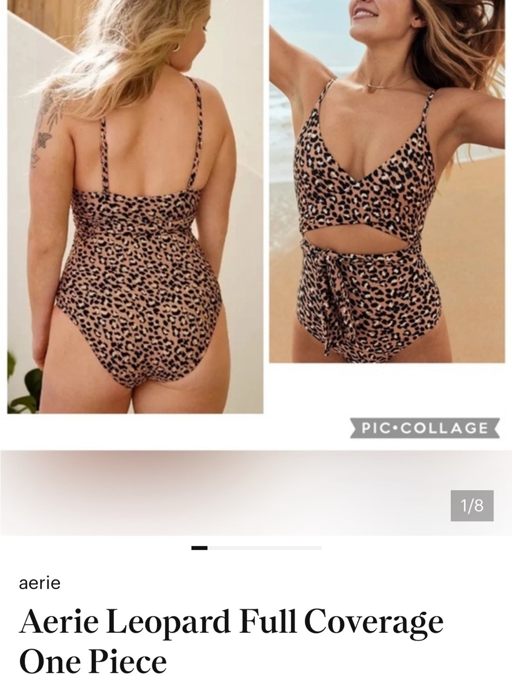 Aerie leopard swimsuit